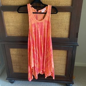 neon tie dye dress